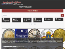 Tablet Screenshot of numismaticabilbao.com